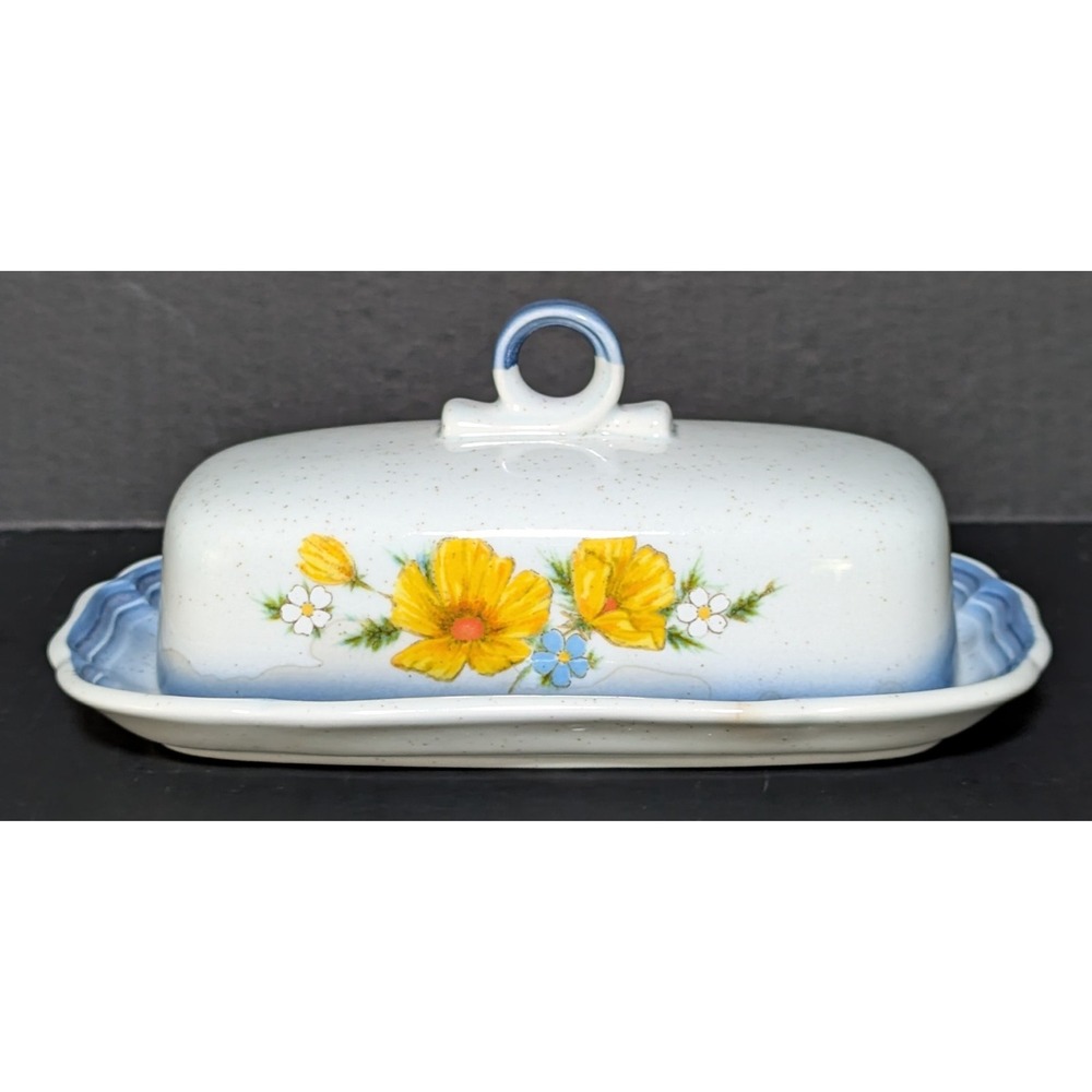 Vintage Mikasa "Amy" Country Club Collection CA503 Covered Butterdish